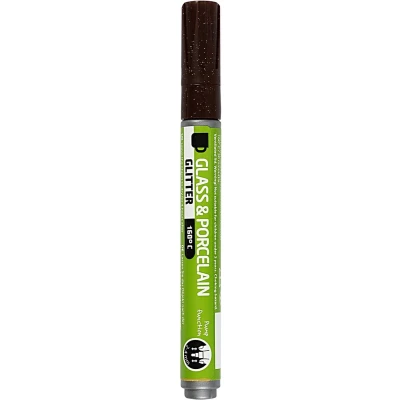 Afbeelding van Creativ Company Glasen Porseleinstift Glitter Semi Dekkend Bruin
