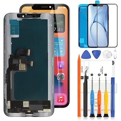 Afbeelding van Display voor iPhone XS 5,8 inch LCD scherm Vervanging A1920 A2097 A2098 A2099 A2100 3D Touch Screen Digitizer Assembly met gereedschap (zwart)