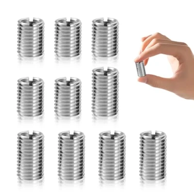 Afbeelding van M8 op M6 schroefdraadinzet 15 mm 20 10 stuks sneldraadinzet roestvrij staal schroefdraadinzetstukken Schroefdraadadapter voor schroefdraad reparatieinzetstuk schroefdraadreparatie