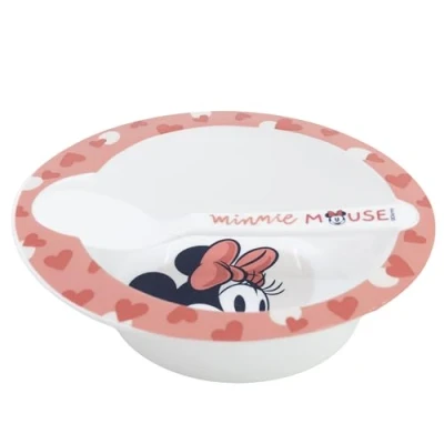 Afbeelding van MAGNETRON MAALTIJDSET KOM + MINNIE LEPEL
