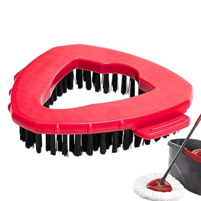 Afbeelding van Driehoek Spin Mop Hoofd Vervanging Base Scrub Borstel voor Velida EasyWring 1 Tank Systeem, Scrubber Ocedar Harde Reinigingsborstel Badkamer Keuken