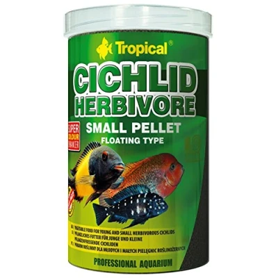 Afbeelding van Tropical Cichlid Herbivore Small Pellet, 1 pack (1 x 2,2 l)