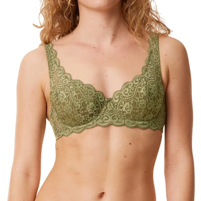 Afbeelding van Triumph Schalenbh Amourette WHP Beugel BH, Dames, Maat: 95C, Martini olive