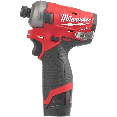 Afbeelding van Milwaukee M12 FQID 202X FUEL subcompact SURGE 1/4&quot;hex hydraulische slagschroevendraaier set (2x 2,0Ah accu) in HD Box