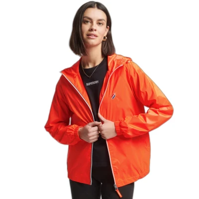Afbeelding van Superdry Code Essential Hooded Ltw Jasje Oranje M Vrouw