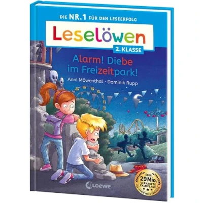 Afbeelding van Leselöwen 2. Klasse Alarm! Diebe im Freizeitpark!: Die Nr. 1 für den Leseerfolg Mit Leselernschrift ABeZeh Erstlesebuch Kinder ab 7 Jahren