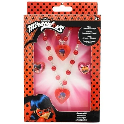 Afbeelding van Joy Toy 65991 Miraculous sieradenset: 1 parelarmband, parelketting en 2 ringen in geschenkverpakking 12 x 4 18 cm