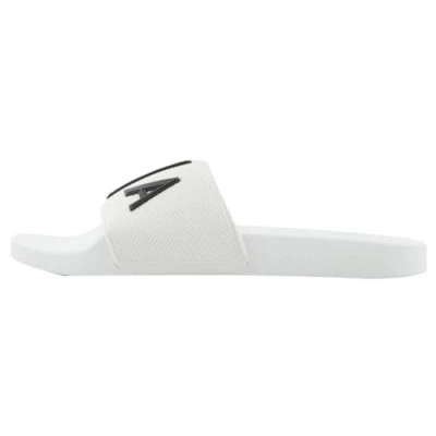 Afbeelding van Armani Exchange Mykonos AX Slide Sandaal voor heren, Op.wit+zwart, 43 EU