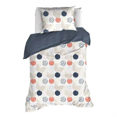 Afbeelding van Dekbedovertrek De Witte Lietaer Hermes Lyon Blue Percal 140 x 200 / 220 cm 1 Persoons