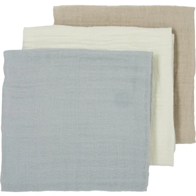 Afbeelding van Meyco Luiers Pre Washed Light Grey En Sand 3 pack