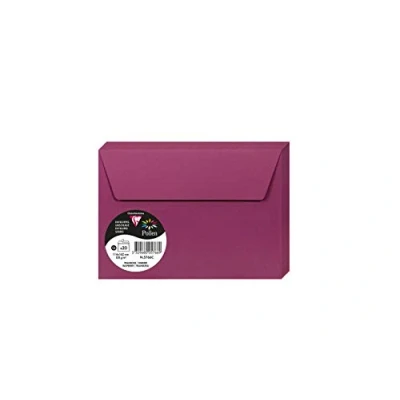 Afbeelding van Clairefontaine 5766C enveloppen, zelfklevend, 11,4 x 16,2 cm, 120 g, framboos