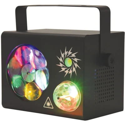 Afbeelding van QTX Gobo Fireflash 4 in 1 LED &amp; Laser Effect