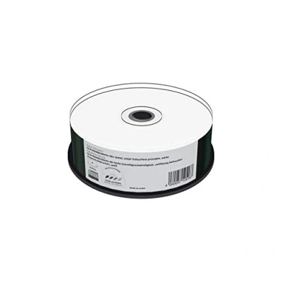 Afbeelding van CD R 900MB100min 48x schrijfsnelheid, volledig bedrukbaar (inkjetprinter), 25 stuks cakebox