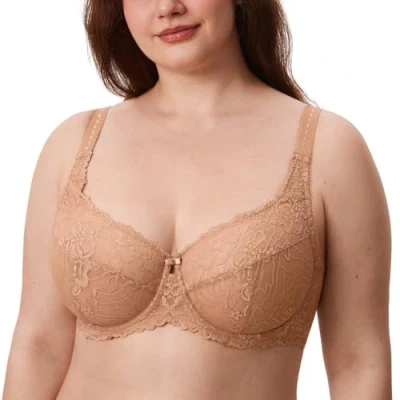 Afbeelding van DELIMIRA Minimizer BH Grote maten zonder padding Volledige cups met kant Nauwelijks buff 90E