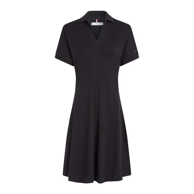 Afbeelding van Tommy Hilfiger OPEN Dress Jurk, Dames, Maat: XXS, Black