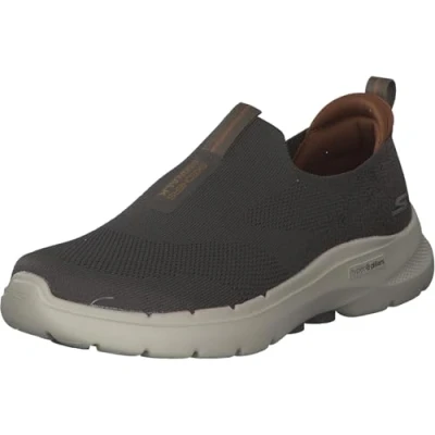 Afbeelding van Skechers Heren Go Walk 6 Sneaker, Taupe, 39.5 EU