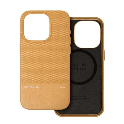 Afbeelding van Native Union (Re)Classic Hoesje MagSafe Compatibel met Ingebouwde Magneten Gemaakt van Gerecyclede en Plantaardige Materialen Ultraduurzaam Valbescherming tot 6ft / 1.8m voor iPhone 15 Pro (Kraft)