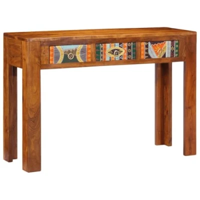 Afbeelding van Wandtafel 110x35x75 cm massief acaciahout