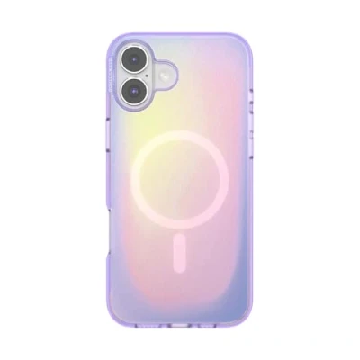 Afbeelding van PopSockets iPhone 16 Plus hoesje, compatibel met MagSafe, telefoonhoesje voor Plus, draadloos opladen, alleen hoesje Aura