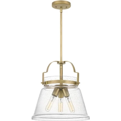 Afbeelding van Quoizel LED Pendelarmatuur Wimberley 3X E27 Max 60W Dimbaar Weathered Brass