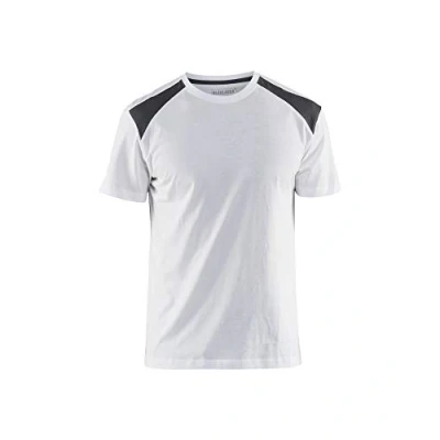 Afbeelding van Blaklader T shirt bi colour 3379 1042 Wit/Donkergrijs XS