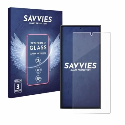 Afbeelding van Savvies Tempered Glass Screen Protector voor Samsung Galaxy S24 Ultra (3 Stuks) 9H Gehard Glas Scherm Beschermer