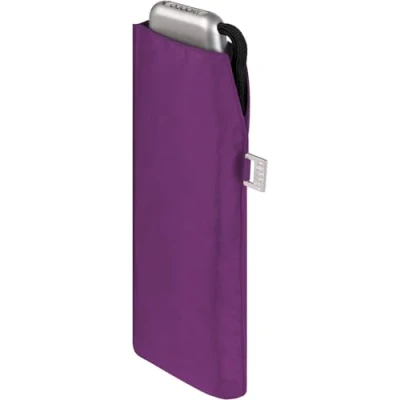 Afbeelding van Doppler Zakparaplu Carbonstaal Slim Uni handig formaat vederlicht 22 cm, royal berry UV bescherming, 90 cm