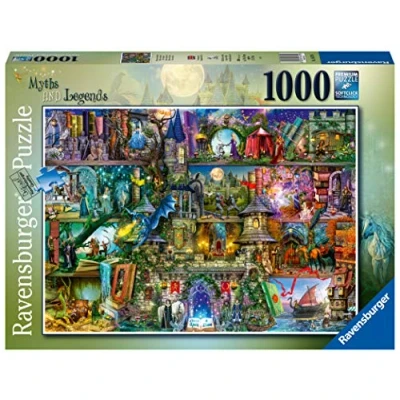 Afbeelding van Ravensburger Puzzle 2D 1000 elementów: Mity i legendy, Stary design