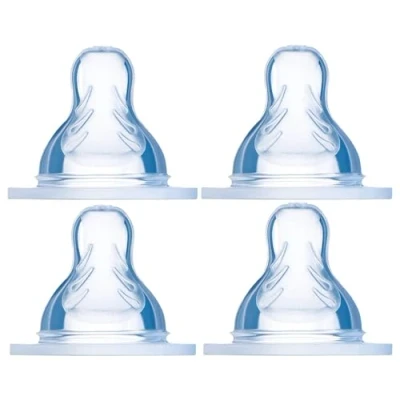Afbeelding van MAM 99964100 speen maat X in een set van 4, zacht speentje geschikt voor alle flessen en Trainer, babyspeen met extra snelle doorstroming, vanaf 6+ maanden
