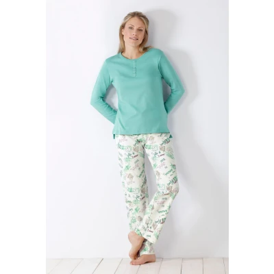 Afbeelding van Hajo pyjama dames blauw