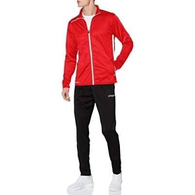 Afbeelding van uhlsport Essential Classic SET Trainingspak, Heren, Maat: Small, Rot/weiß