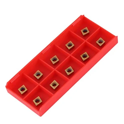 Afbeelding van Akozon CNC hardmetalen punten voegt 10 stuks bladsnijder draaibank met doos in.