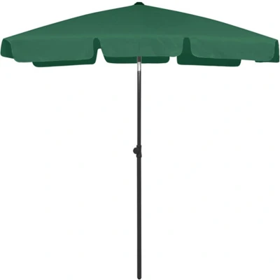 Afbeelding van vidaXL Strandparasol 180x120 cm groen