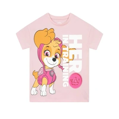 Afbeelding van PAW Patrol T Shirt Skye Meisjes Zomer Top Shirts Roze 110