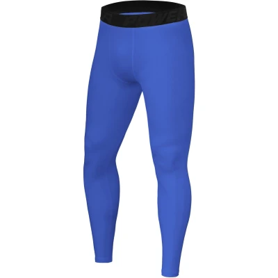 Afbeelding van PowerLayer Jongens Compression Basislaag Leggings Helderblauw, 12 14 Jaar