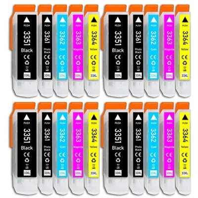 Afbeelding van 20 stuks multipack compatibel met Epson 33XL inktcartridges voor Expression Premium XP 530 540 630 635 640 645 830 900 7100