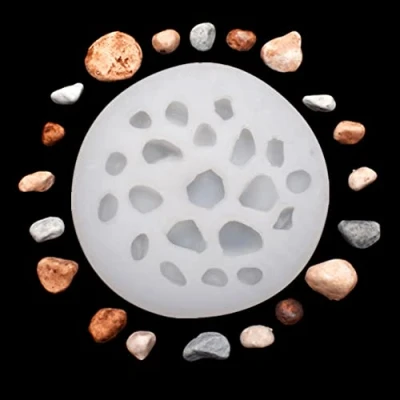 Afbeelding van WonDerfulC Pebbles DIY Chocolade Cake Bakken Decoratie Siliconen Mallen Stone Mal Creatieve Fondant Klei Hars Mold Craft