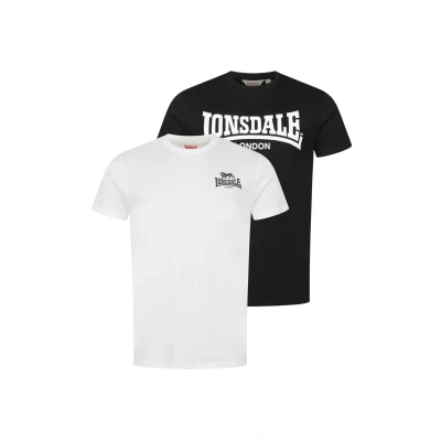 Afbeelding van Lonsdale 2 PACK Tshirt print, Heren, Maat: XL, Black white