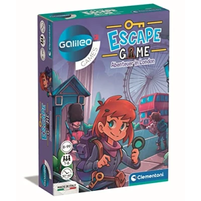 Afbeelding van Clementoni 59269 Escape Game Adventures in London, spannend bordspel om je hoofd te breken en raadsels ontcijferen, vanaf 8 jaar, (Duitse versie)