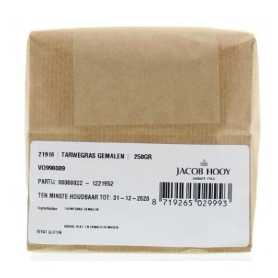 Afbeelding van Jacob Hooy Tarwegras Gemalen, 250 gram