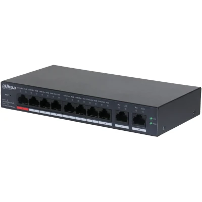 Afbeelding van Dahua Switch CS4010 8ET 110 Type L2 Desktop/pedestal PoE poorten 8 DH (8 Havens), Netwerkschakelaar, Zwart