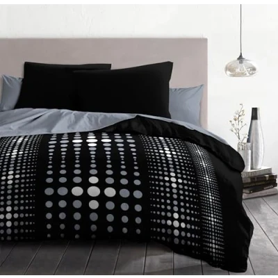 Afbeelding van Noorse hoes HOME LINGE PASSION Steevy Zwart 220 x 240 cm