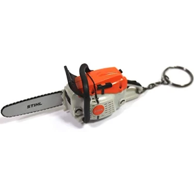 Afbeelding van Stihl kettingzaag met geluidseffect sleutelhanger