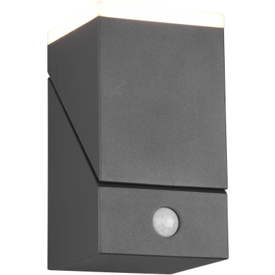 Afbeelding van Trio Leuchten Avon Wandlamp 1X SMD LED 7W IP54 Bewegingssensor Antraciet