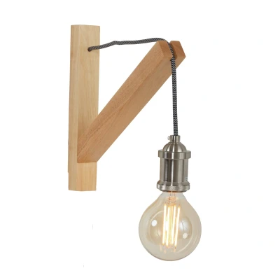 Afbeelding van Mexlite wandlamp 1 lichts 30x28 cm bruin