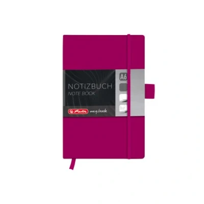 Afbeelding van Herlitz 11369154 notitieboek my.book Classic A6, 96 vel, geruit, berry