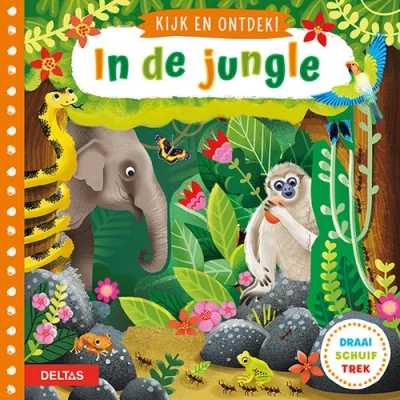 Afbeelding van Deltas Kijk en ontdek in de jungle (draai, schuif trek)