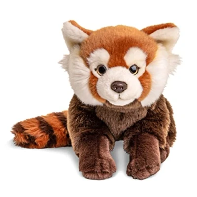 Afbeelding van Uni Toys Rode panda, zittend 27 cm (lengte) pluche beer, kattenbeer dier, knuffeldier