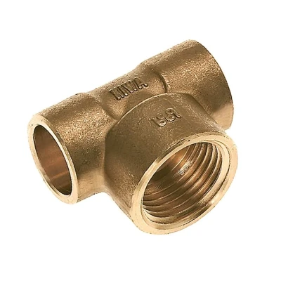 Afbeelding van Bonfix Messing T stuk 22x1/4&quot;x22mm