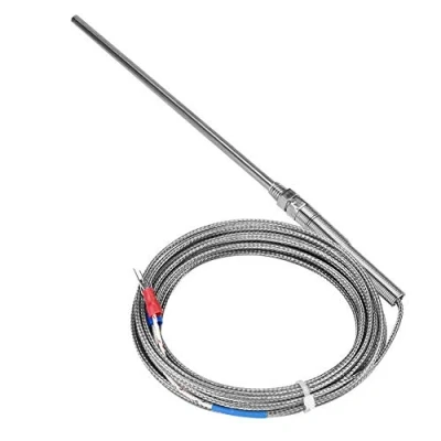 Afbeelding van Sensoren voor thermokoppelsensor, Keenso temperatuurregelaar, type K, hoge temperatuur (5 m)